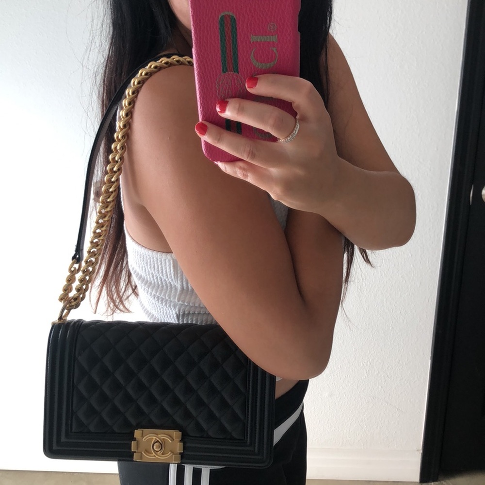 β€οΈ SOLD β€οΈ Stunning Boy CHANEL Handbag - Picture 14 of 15